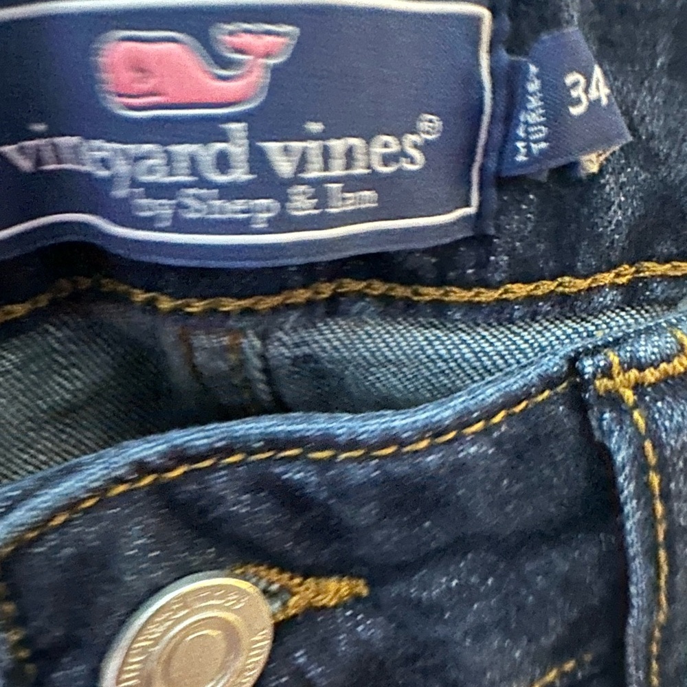 Vineyard Vines Men’s Relaxed in Classic Blue Dark Wash Stretch Size 33” - Picture 8 of 9